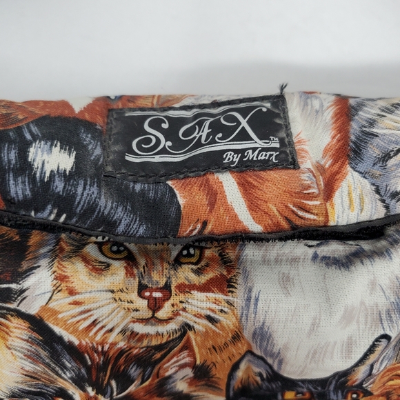 Sax Designer tote Cat themed fabric lunch bag Lined bag with strap New w… - Picture 9 of 9